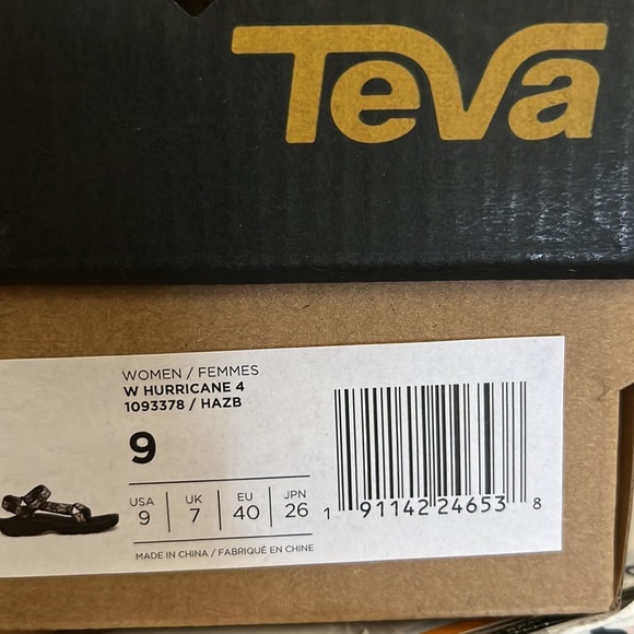 New Teva Hurricane 4 hazb hazel black women’s hiking walking outdoors  sandals - Picture 10 of 10